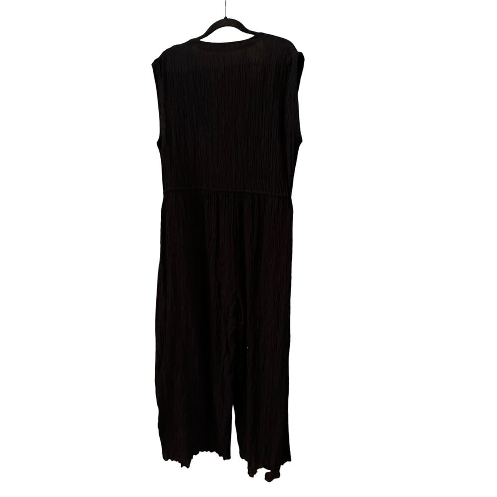 Robin Piccone Fiona Cover-Up Jumpsuit Black - Size Large - Picture 3 of 3